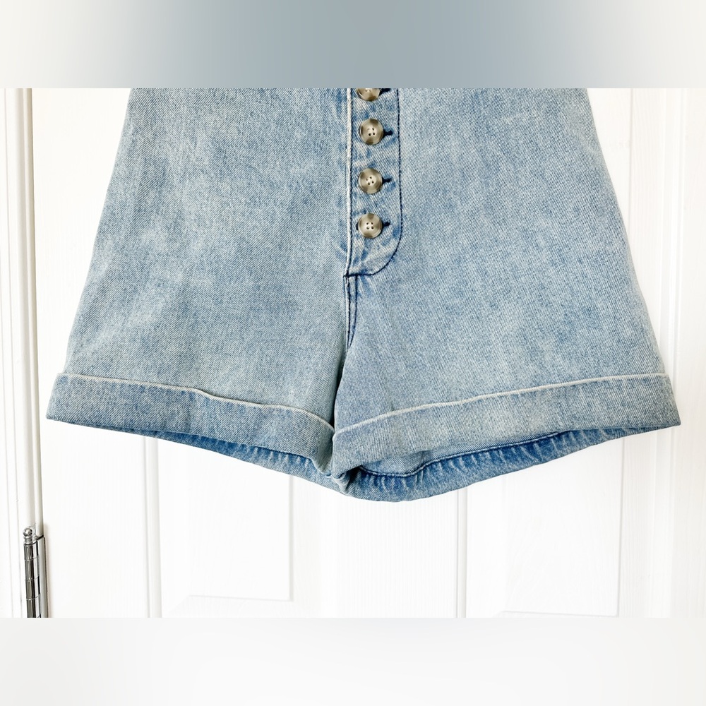 Every High-Waisted Denim Organic Cotton Women’s Shorts / Size 6 - Picture 6 of 9